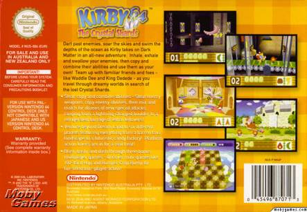 Kirby 64 : The Crystal Shards - Nintendo 64 (N64) (Nintendo - 1) video game collectible [Barcode 3276555058293] - Main Image 2