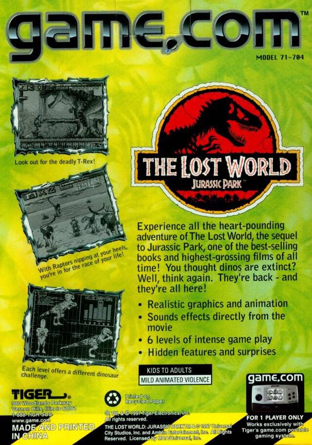 Lost World: Jurassic Park, The - Sony PlayStation (Electronic Arts, Inc. - 1) video game collectible [Barcode 5030935024043] - Main Image 2
