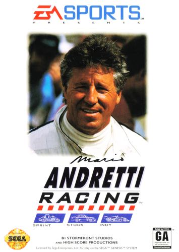 Mario Andretti Racing - Sega Genesis (Mega Drive) video game collectible - Main Image 1