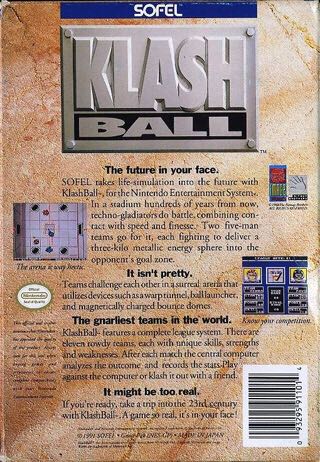KlashBall - Nintendo Entertainment System (NES) video game collectible [Barcode 093295911014] - Main Image 2