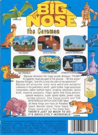 Big Nose the Caveman - Nintendo Entertainment System (NES) (Camerica - 1) video game collectible - Main Image 2