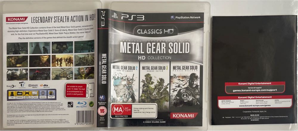 Metal Gear Solid: HD Collection - Sony PlayStation 3 (PS3) (Konami - 1) video game collectible [Barcode 4012927053973] - Main Image 4