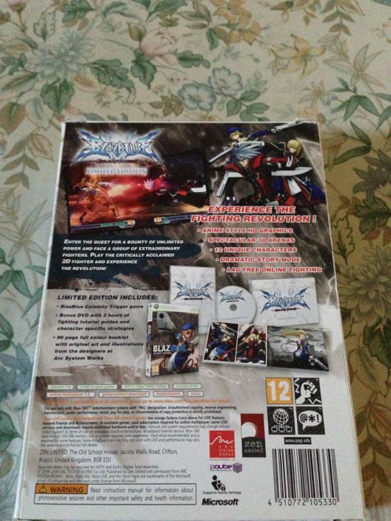 BlazBlue: Calamity Trigger Limited Edition - Microsoft Xbox 360 (Zen Limited - 2) video game collectible [Barcode 4510772105330] - Main Image 2