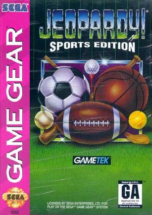 Jeopardy! Sports Edition - Sega Game Gear (Game Tek - 1) video game collectible - Main Image 1