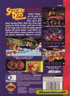 Scooby-Doo Mystery - Sega Genesis (Mega Drive) (Acclaim Entertainment - 1) video game collectible [Barcode 7891196051043] - Main Image 2