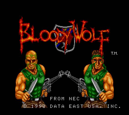 Bloody Wolf - NEC TurboGrafx-16 (NEC - 1) video game collectible [Barcode 059376400372] - Main Image 2