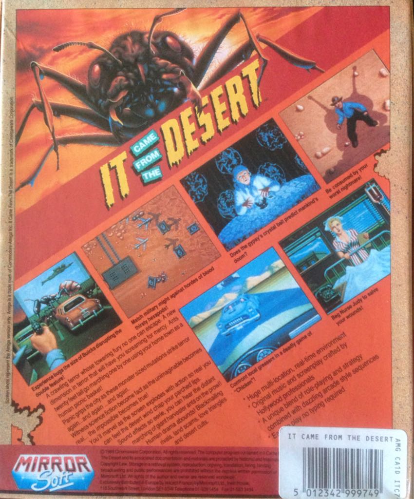 It Came From The Desert - Commodore Amiga (1) video game collectible [Barcode 5012342999749] - Main Image 2