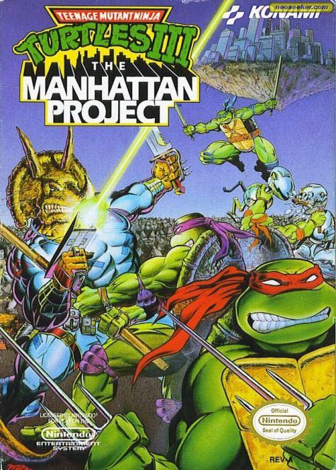 Teenage Mutant Ninja Turtles III: The Manhattan Project - Nintendo Entertainment System (NES) (Konami - 2) video game collectible - Main Image 1