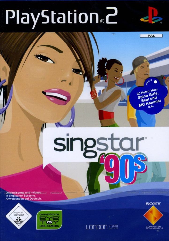 Singstar ’90s - Sony PlayStation 2 (PS2) video game collectible - Main Image 1