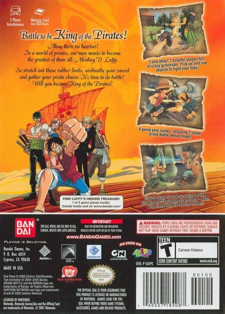 Shonen Jumps One Piece Grand Battle - Nintendo GameCube video game collectible - Main Image 2