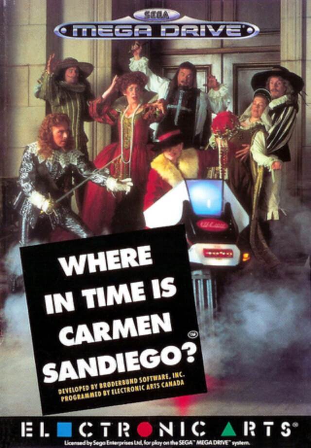 Where In Time Is Carmen Sandiego? - Sega Megadrive (Electronic Arts - 1) video game collectible [Barcode 5015839226991] - Main Image 1