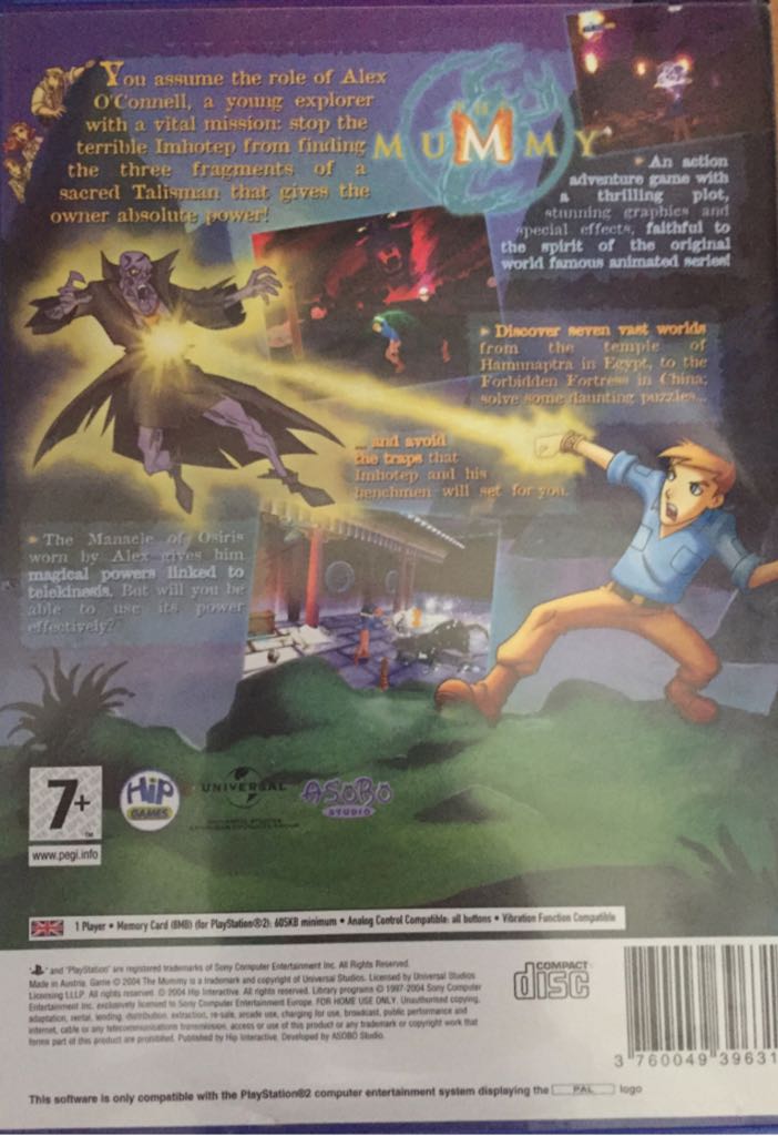 The Mummy - Sony PlayStation 2 (PS2) (Universal Interactive - 1) video game collectible [Barcode 3760049396317] - Main Image 2