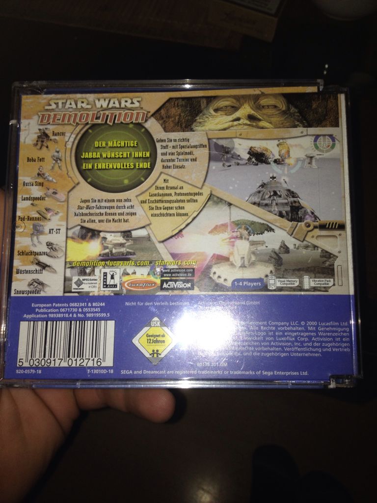 Star Wars Demolition - Sega Dreamcast (Activision Blizzard) video game collectible [Barcode 5030917012716] - Main Image 2