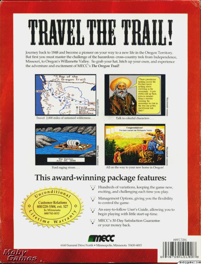 Oregon Trail, The - Apple macOS video game collectible - Main Image 2