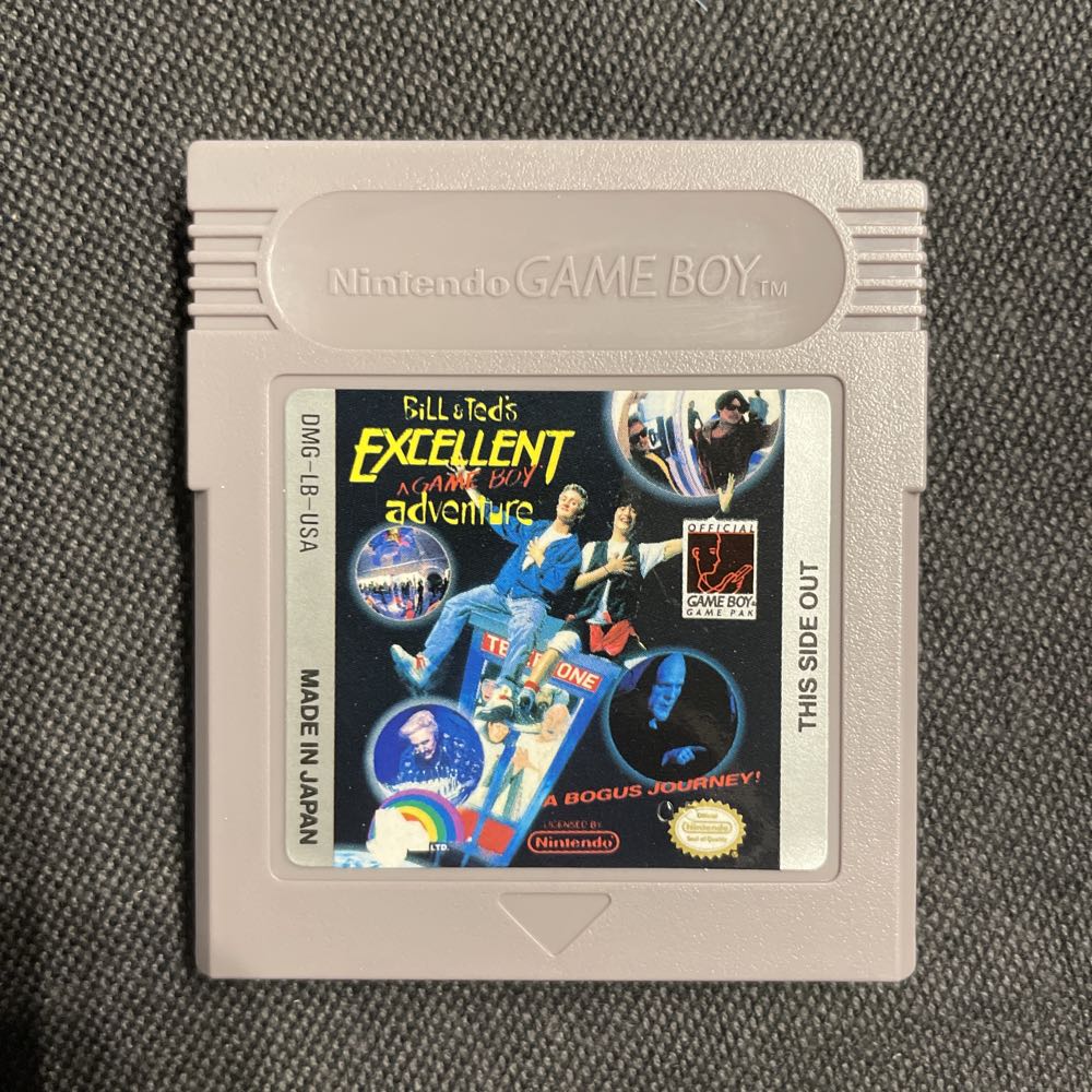 Bill & Ted’s Excellent Gameboy Adventure - Nintendo Game Boy (LJN - 1) video game collectible [Barcode 023582058047] - Main Image 4
