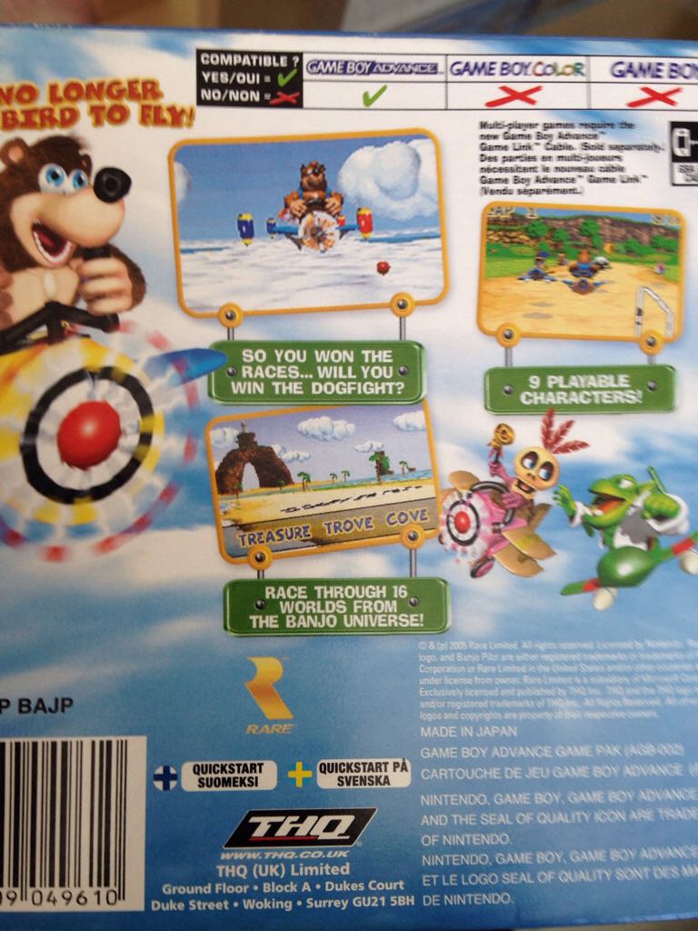 Banjo Pilot - Nintendo Game Boy Advance (GBA) video game collectible [Barcode 4005209049610] - Main Image 2