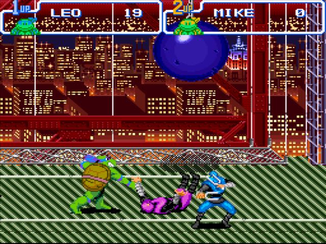 Teenage Mutant Ninja Turtles IV: Turtles in Time - Nintendo Super Nintendo Entertainment System (SNES) (Konami - 1-2 Players) video game collectible [Barcode 083717150046] - Main Image 3