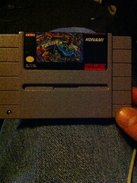 Teenage Mutant Ninja Turtles IV: Turtles in Time - Nintendo Super Nintendo Entertainment System (SNES) (Konami - 2) video game collectible - Main Image 1