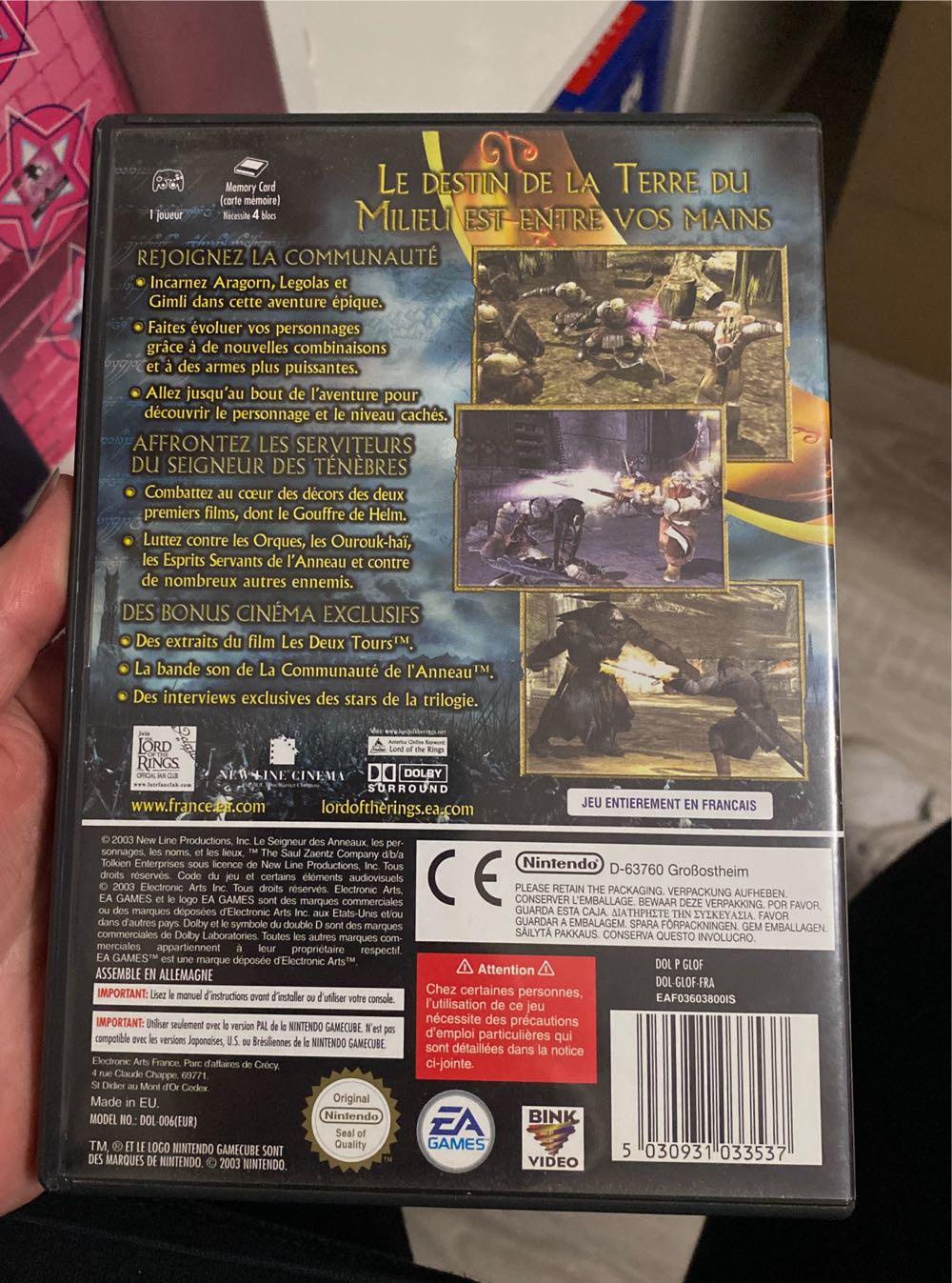 Gamecube Le Seigneur Des Anneaux : Les Deux Tours - Nintendo GameCube (Electronic Arts - 1) video game collectible [Barcode 5030931033537] - Main Image 2