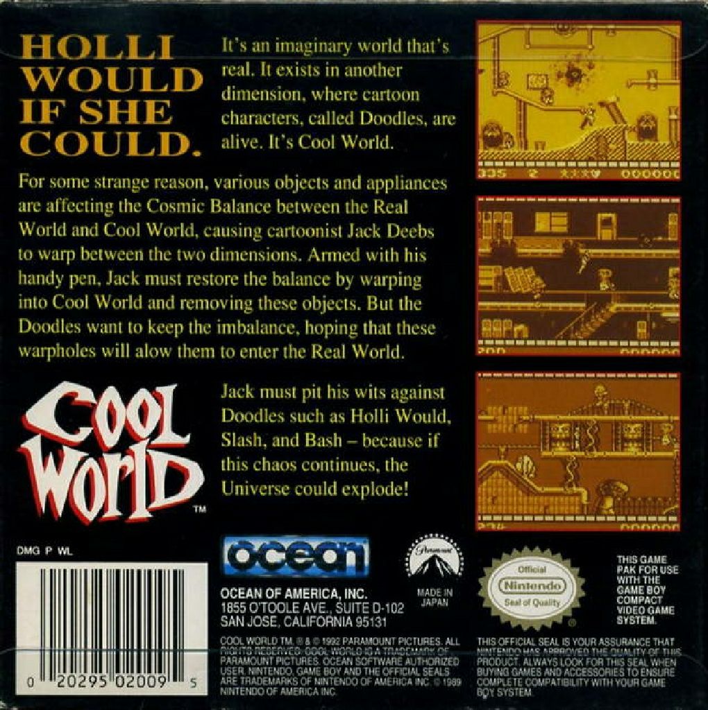 Cool World - Nintendo Game Boy video game collectible - Main Image 2