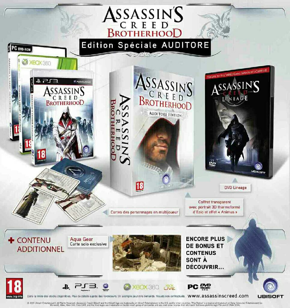 Assassin’s Creed Brotherhood Auditore Edition - Microsoft Xbox 360 (Ubisoft) video game collectible - Main Image 1