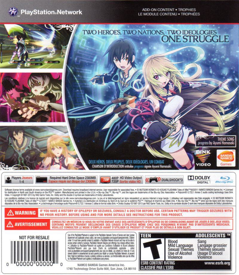 Tales of Xillia - Sony PlayStation 3 (PS3) (Bandai Namco Games - 1) video game collectible [Barcode 3391891970907] - Main Image 2