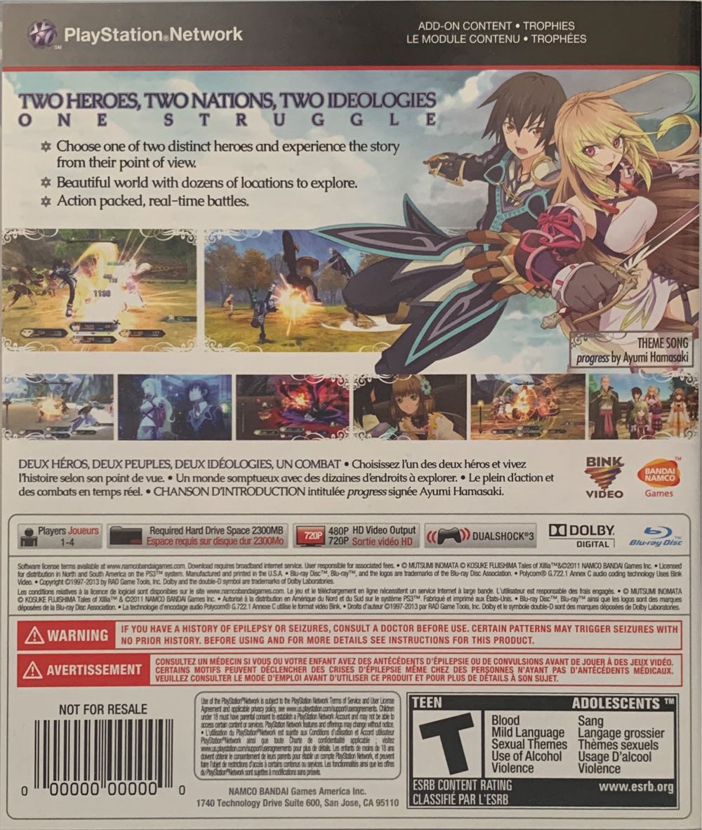 PS3: Tales of Xillia - Sony PlayStation 3 (PS3) (Namco Bandai - 1) video game collectible - Main Image 2