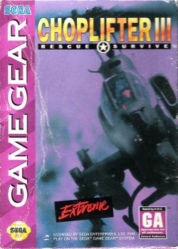 Choplifter III - Sega Game Gear (2) video game collectible - Main Image 1