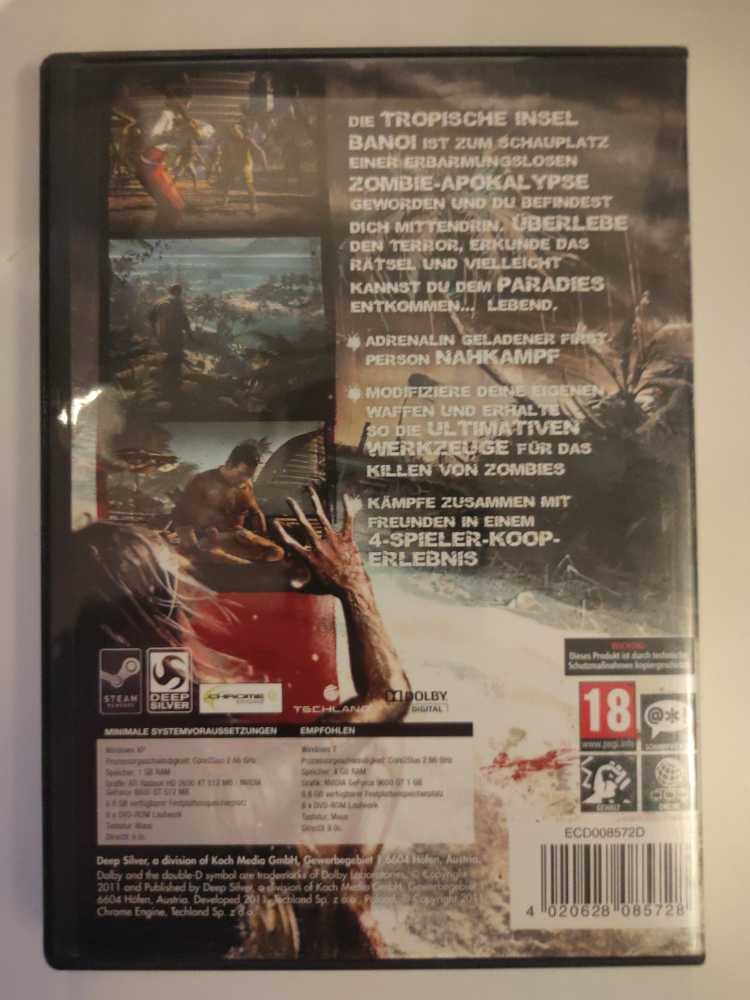 Dead Island - Valve Steam (Techland - 1) video game collectible [Barcode 4020628085728] - Main Image 2