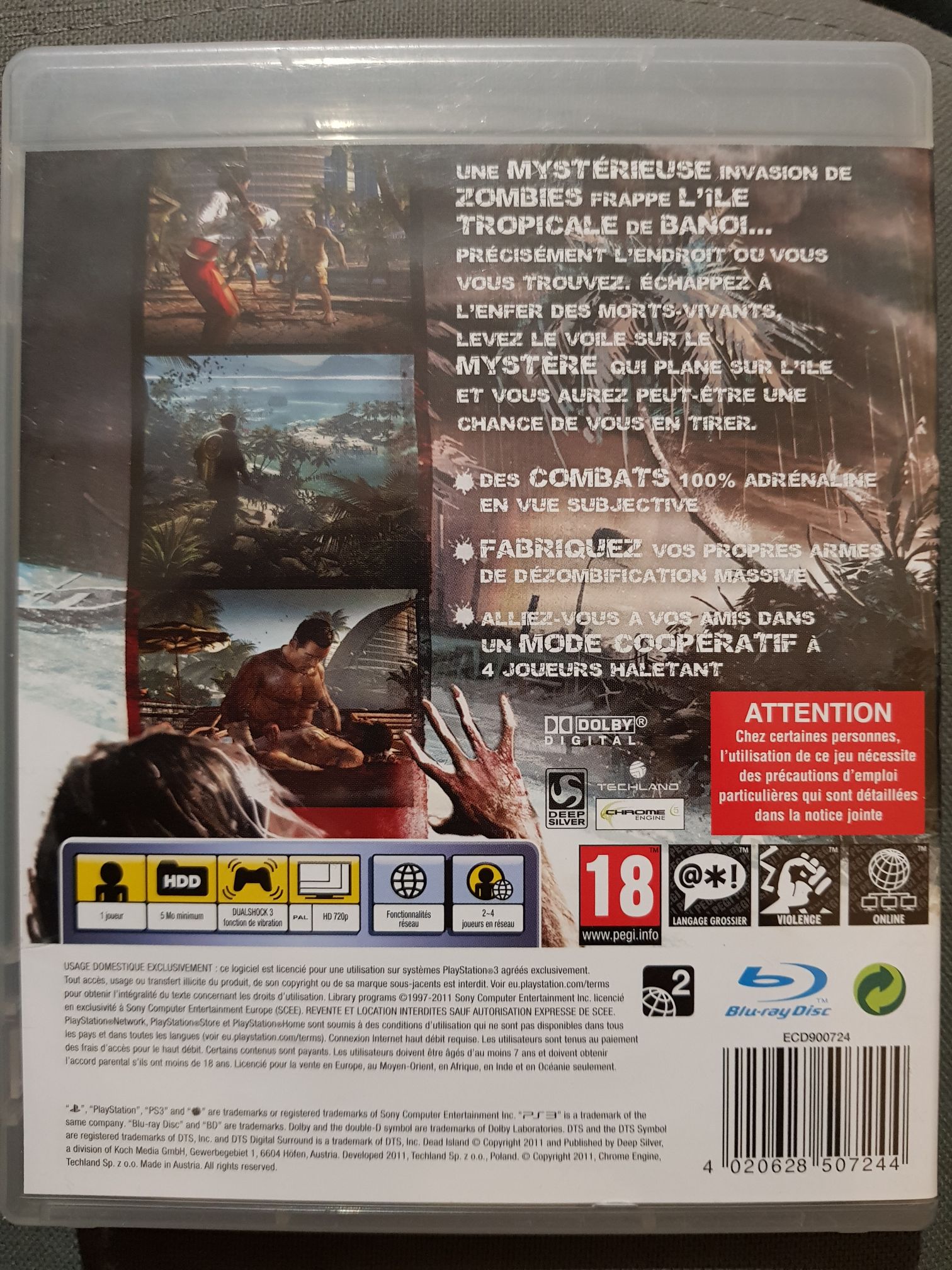 Dead Island PS3 - Sony PlayStation 3 (PS3) (Deep Silver - 1) video game collectible [Barcode 4020628507244] - Main Image 2