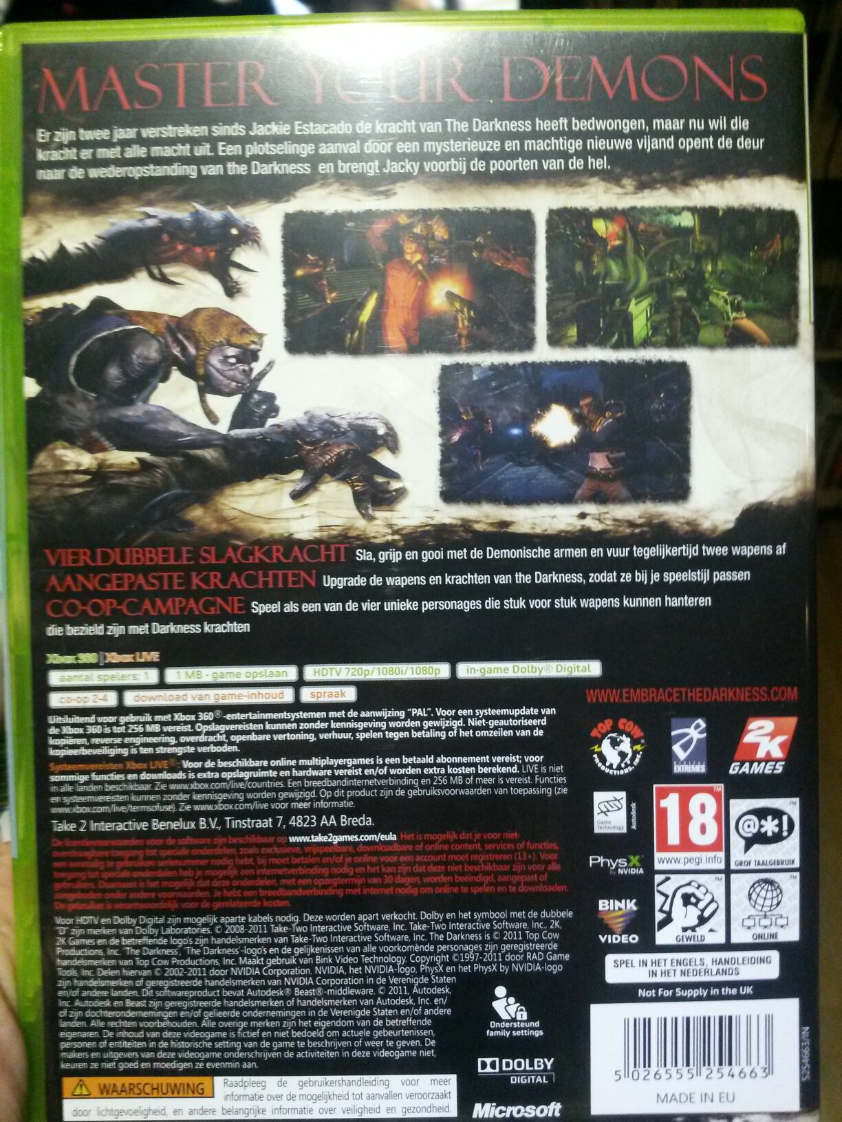 The Darkness 2 - Microsoft Xbox 360 (2K Games - 1) video game collectible [Barcode 5026555254663] - Main Image 2
