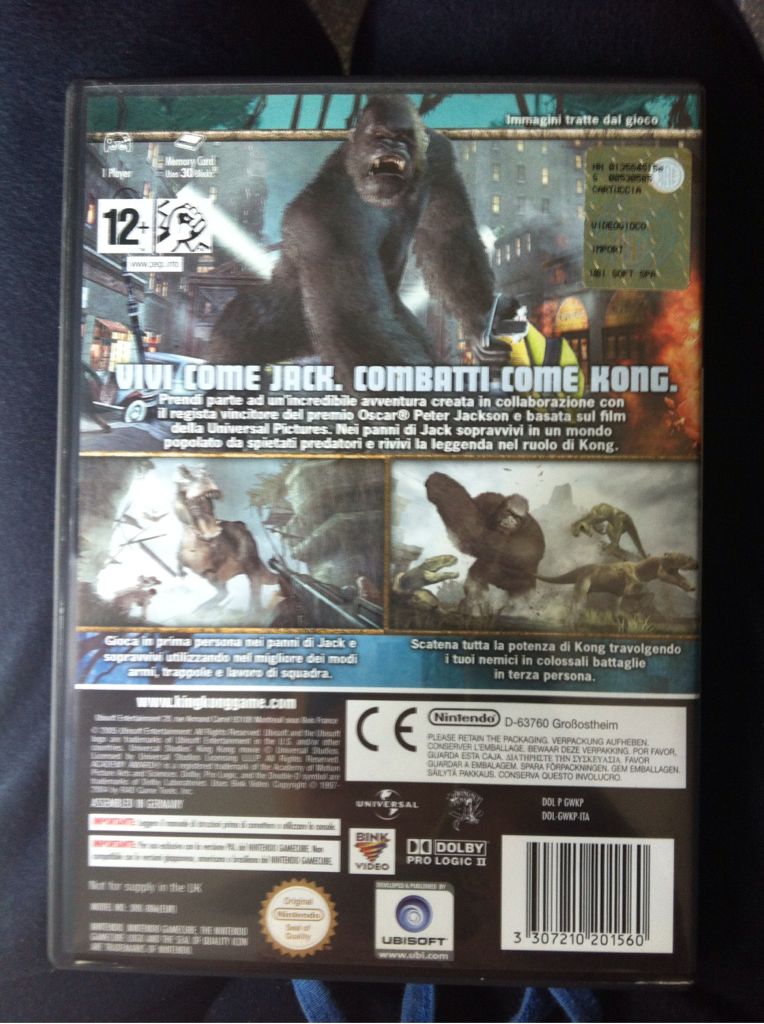 Peter Jackson’s King Kong - The Official Game Of The Movie - Nintendo GameCube (Ubisoft - 1) video game collectible [Barcode 3307210201560] - Main Image 2
