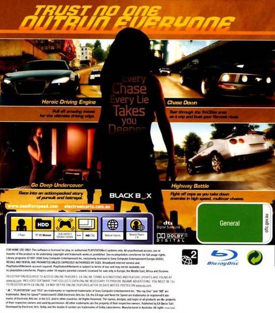 Need for Speed : Undercover - Sony PlayStation 3 (PS3) (EA Swiss Sarl - 1) video game collectible [Barcode 5030931067396] - Main Image 2