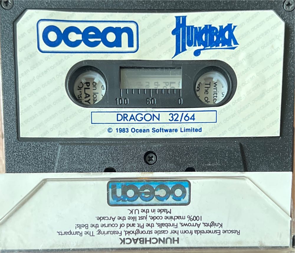 Hunchback - Dragon 32/64 (Ocean) video game collectible - Main Image 2