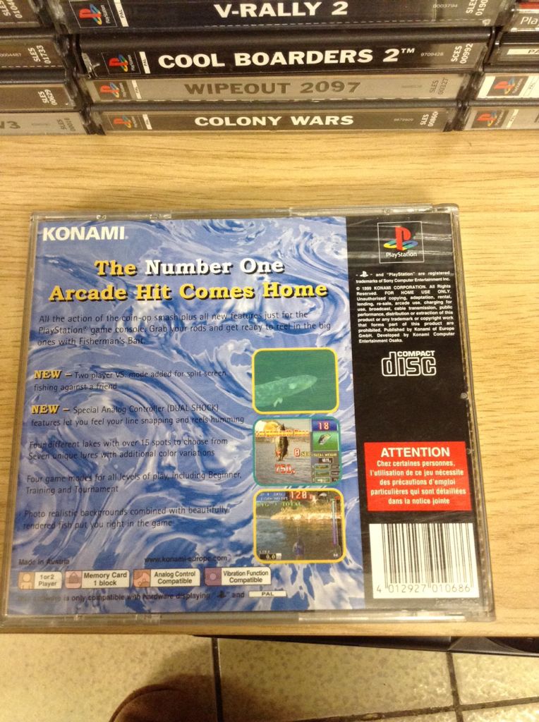 Fisherman’s Bait - Sony PlayStation (Konami - 2) video game collectible [Barcode 4012927010686] - Main Image 2