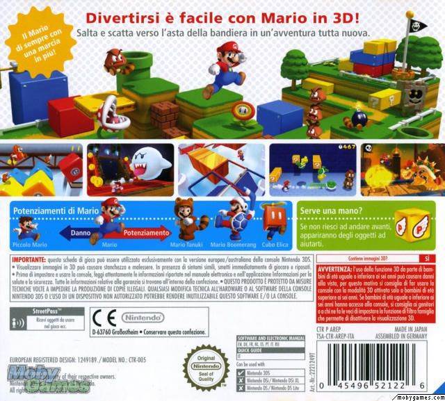 Super Mario 3D Land - Nintendo 3DS (Nintendo - 1) video game collectible [Barcode 045496521202] - Main Image 2
