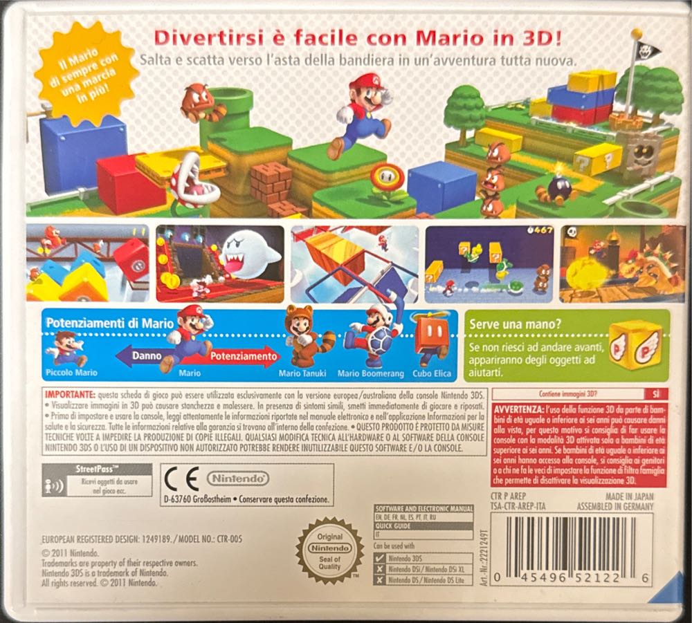 Super Mario 3D Land - Nintendo 3DS (Nintendo - 1) video game collectible [Barcode 045496521226] - Main Image 3