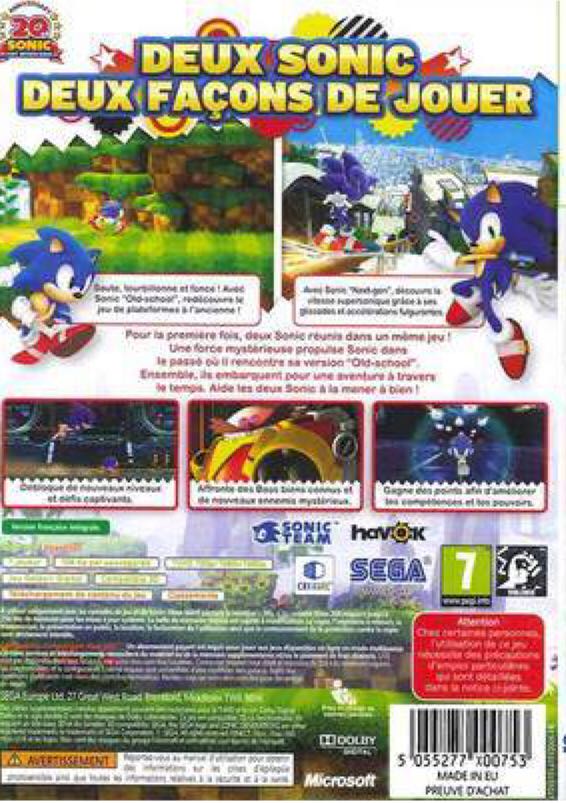 Sonic Generations $ - Microsoft Xbox One video game collectible - Main Image 2