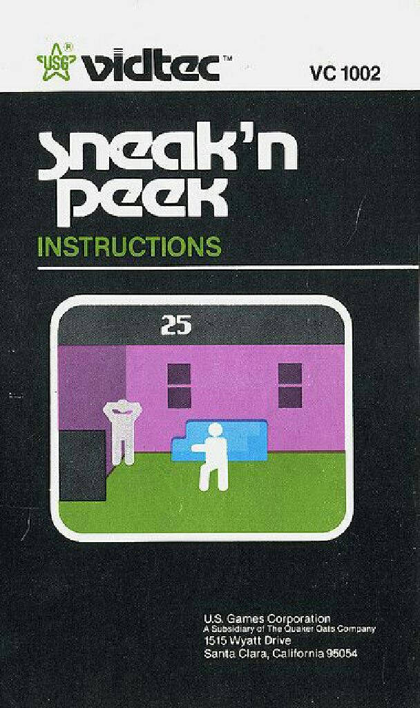 Sneak’n Peek - Atari 2600 video game collectible - Main Image 1