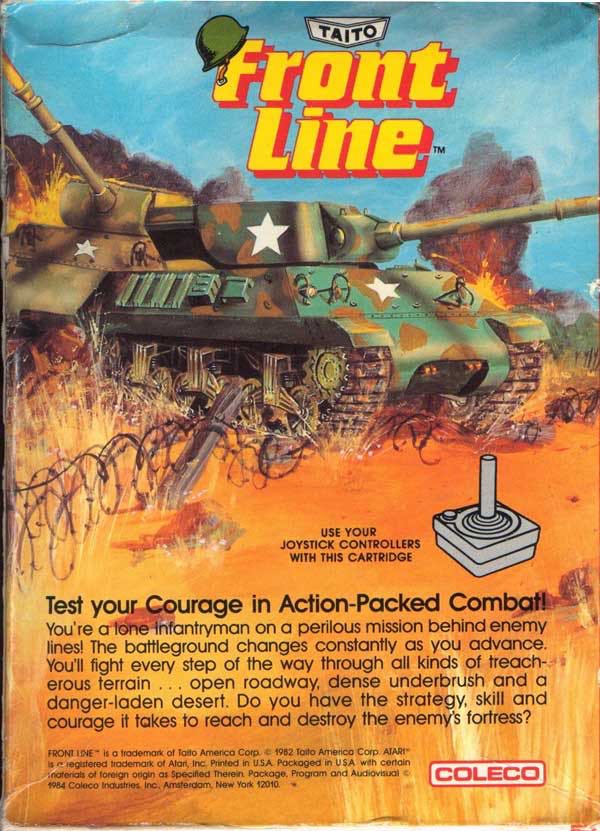 Front Line - Atari 2600 (Coleco) video game collectible - Main Image 2