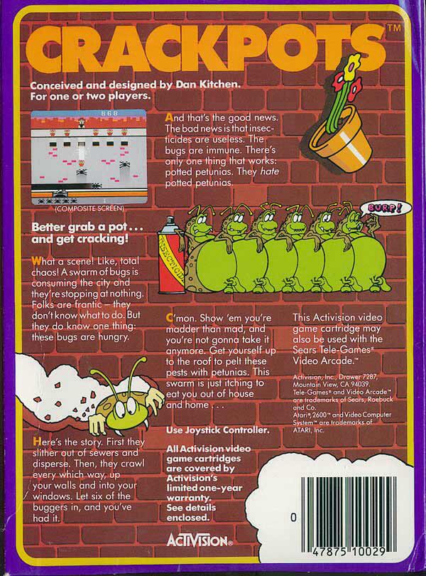 Crackpots - Atari 2600 video game collectible - Main Image 2