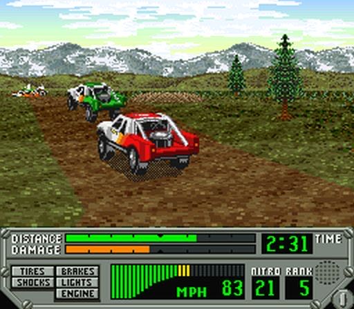 Super Off Road: The Baja - Nintendo Super Nintendo Entertainment System (SNES) (Tradewest - 1) video game collectible - Main Image 3
