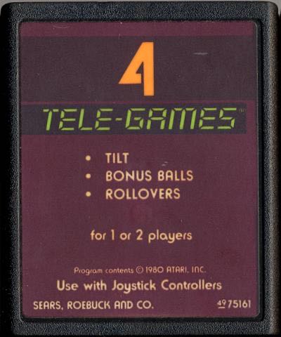 Arcade Pinball - Sears Tele-Game (Sears Tele-Games - 1-2) video game collectible - Main Image 3