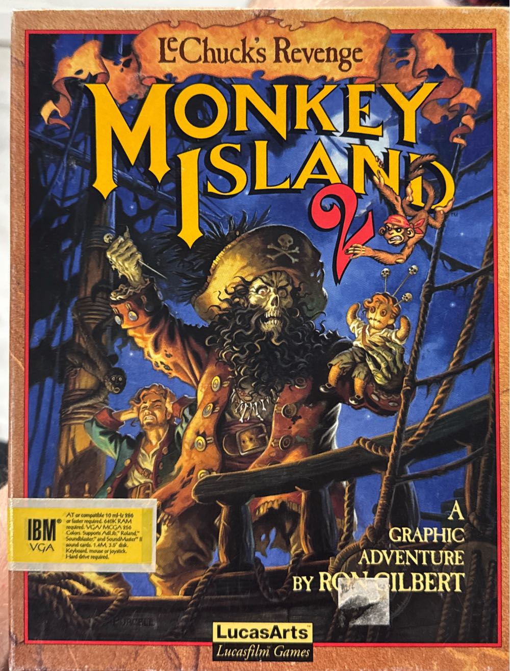 Monkey Island 2 - PC (LucasArts - 1) video game collectible [Barcode 023272103125] - Main Image 3
