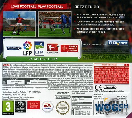 Fifa 12 - Nintendo 3DS video game collectible [Barcode 5030932103970] - Main Image 2