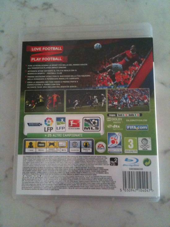 Fifa 12 - Sony PlayStation 3 (PS3) video game collectible - Main Image 2