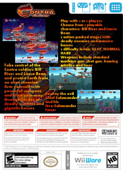 Contra ReBirth - Nintendo Wiiware video game collectible - Main Image 2