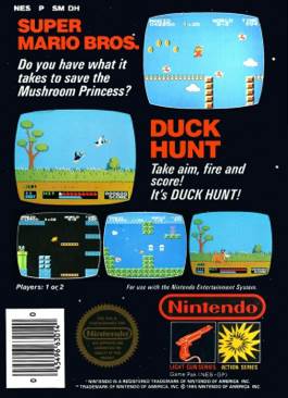 Super Mario Bros. / Duck Hunt - Nintendo Entertainment System (NES) (Nintendo - 2) video game collectible [Barcode 024634562468] - Main Image 2