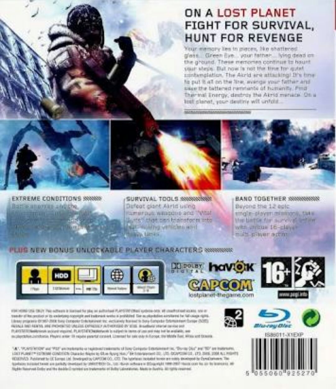 Lost Planet : Extreme Condition - Sony PlayStation 3 (PS3) (Capcon - 1) video game collectible [Barcode 5055060925195] - Main Image 2