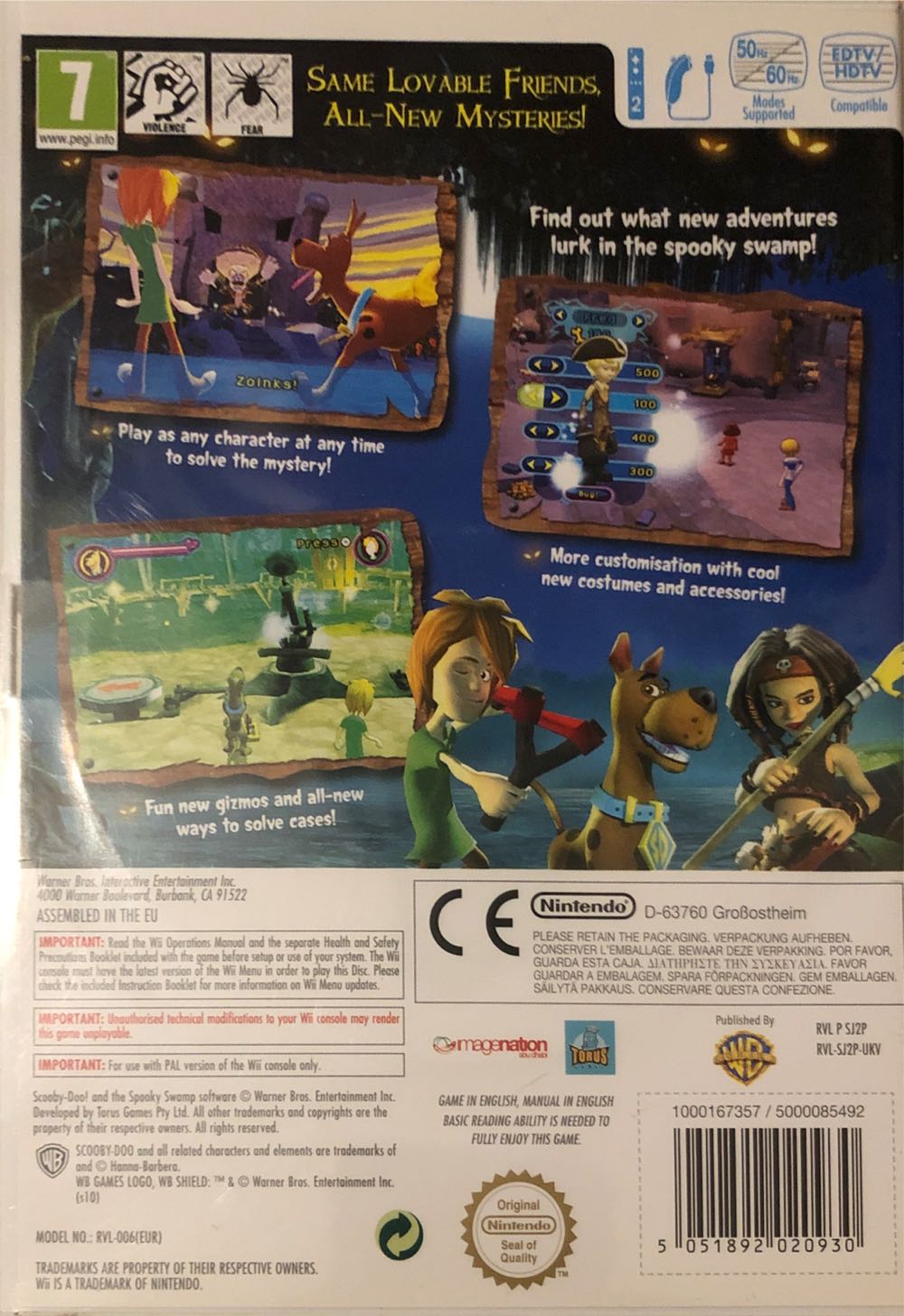 Scooby-Doo! And The Spooky Swamp - Nintendo Wii (WB Games - 2) video game collectible [Barcode 5051892020930] - Main Image 2